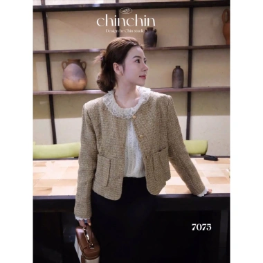 Áo dạ tweed túi hộp cúc đồng ADTTHC – Giá 660.000, giảm 151.800, sang trọng