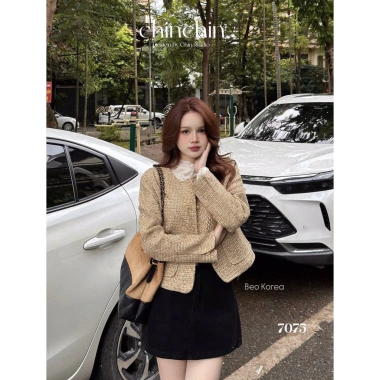 Áo dạ tweed túi hộp cúc đồng ADTTHC – Giá 660.000, giảm 151.800, sang trọng