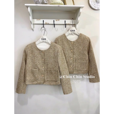 Áo dạ tweed túi hộp cúc đồng ADTTHC – Giá 660.000, giảm 151.800, sang trọng