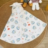 Áo dài 100cm chống nắng bé CHII BABIES - Đũi gân Khủng Long kèm tấm chắn, giá ưu đãi 109k 6