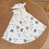 Áo dài 100cm chống nắng bé CHII BABIES - Đũi gân Khủng Long kèm tấm chắn, giá ưu đãi 109k 8