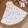 Áo dài 100cm chống nắng bé CHII BABIES - Đũi gân Khủng Long kèm tấm chắn, giá ưu đãi 109k 9