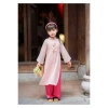 Áo dài bé gái 3 bộ (áo+quần+xược) thêu hoa cách tân Tết - Hanna 9-32kg 139k 5