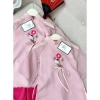 Áo dài bé gái 3 bộ (áo+quần+xược) thêu hoa cách tân Tết - Hanna 9-32kg 139k 9