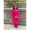 Áo Dài Bé Gái Cách Tân - Lụa Mỹ, Đính Kết Thủ Công, Đẹp Tết & Lễ, 199.000₫ 2