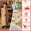 Áo dài bé gái Cát Tường màu vàng Thu Hà Silk Tết 2.026, giá chỉ 295.000₫