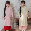 Áo Dài Bé Gái CELINA AD22 Lụa Vân Hoa Cao Cấp Pastel Xinh Xắn 8-40kg 329k