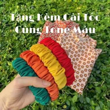 Áo Dài Bé Gái CELINA AD4 Cách Tân Đỏ Cao Cấp và Bờm Nhún Lụa Gấm Hoa, Giá Ưu Đãi 239k 2