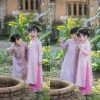 Áo Dài Bé Gái CELINA AD9 Cách Tân Lụa Gấm Thọ Cao, Kèm Mấn Nơ Nhung - 279k 7