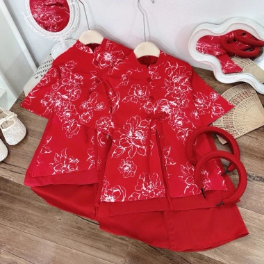 Áo dài bé gái chất tơ 10-30kg - Sang trọng, mềm mịn, dễ thương, giá 147.400₫ 5