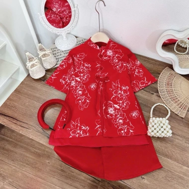 Áo dài bé gái chất tơ 10-30kg - Sang trọng, mềm mịn, dễ thương, giá 147.400₫ 6
