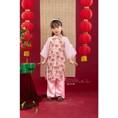 Áo Dài Bé Gái Hoạ Tiết June Siêu nhẹ 10‑30kg, Giá 295.000₫, mẫu J6.712 J6.744 J8.123 10 Áo Dài Bé Gái Hoạ Tiết June Siêu nhẹ 10‑30kg, Giá 295.000₫, mẫu J6.712 J6.744 J8.123 10