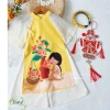 Áo dài bé gái mẫu Hoa Sen mùa xuân lễ tết 12-40kg thiết kế cao cấp 209.100₫