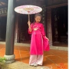 Áo dài bé gái mẫu Hoa Sen xinh xắn, thiết kế cao cấp, size 12‑44kg, sẵn hàng, giảm giá lễ Tết 4