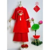 Áo dài bé gái mẫu Hoa Sen xinh xắn, thiết kế cao cấp, size 12‑44kg, sẵn hàng, giảm giá lễ Tết 10