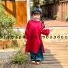 Áo dài bé gái mợ Hai kèm băng đô lễ Tết Trung Thu, cách tân vải tơ lụa kimbapdoo - Giá ưu đãi 180.000 VND 5