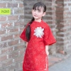 Áo dài bé gái Oli River cao cấp màu đỏ sang trọng - Giá ưu đãi 322.500₫ 5