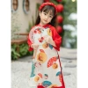 Áo dài bé gái quạt cổ điển lụa mềm mịn, form rộng dễ thương - Đồ Tết 247k