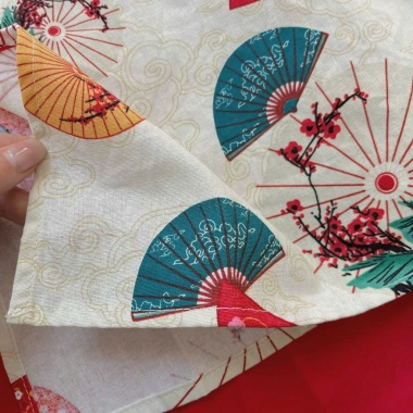 Áo dài bé gái quạt cổ điển lụa mềm mịn, form rộng dễ thương - Đồ Tết 247k 9