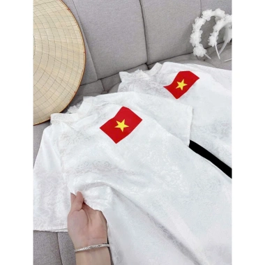 Áo dài bé gái Tết 2/9 siêu xinh, tặng xược hoa, Miu Kids 13-35kg - giảm giá 239k 3