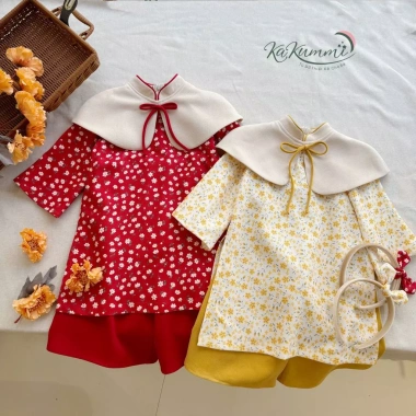 Áo dài bé gái Tết Bính Ngọ 2.026 Diễm Như Kakummi KM23-AD311 Thiết kế sang trọng, phù hợp trẻ em, đặc biệt ngày Tết, đồ lễ hội, mẫu mới, giá ưu đãi 395.000₫ 2