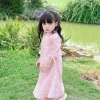 Áo dài bé Sora bébé Thiên An chất liệu tơ siêu nhẹ in nơ xinh đẹp dáng suông cổ sen tay lỡ 1-6 tuổi - Giá ưu đãi 305.000 VND 9