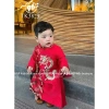 Áo dài bé trai 8-28kg lễ Tết, họa tiết băng bao, size ADNR, giảm còn 120k 3
