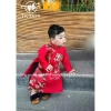 Áo dài bé trai 8-28kg lễ Tết, họa tiết băng bao, size ADNR, giảm còn 120k 5