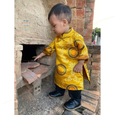 Áo Dài bé trai 9 tháng - 5 tuổi - Giá ưu đãi tháng 1/2.026, chỉ 179.000đ