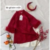Áo dài bé trai, bé gái Set gấm đỏ 7-27kg – Tết 2.026 Mimi Kids, giảm giá 219k 8