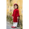 Áo dài bé trai, bé gái Set gấm đỏ 7-27kg – Tết 2.026 Mimi Kids, giảm giá 219k 9