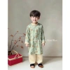 Áo Dài Bé Trai Chất Lụa Hoạ Tiết 4 Màu – Form Đẹp, Thoáng Mát, Size 10-30kg, 135k 5