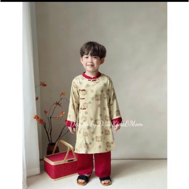 Áo Dài Bé Trai Chất Lụa Hoạ Tiết 4 Màu – Form Đẹp, Thoáng Mát, Size 10-30kg, 135k 8 Áo Dài Bé Trai Chất Lụa Hoạ Tiết 4 Màu – Form Đẹp, Thoáng Mát, Size 10-30kg, 135k 8