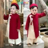 Áo dài bé trai chất nhung, khánh tua, thêu chữ xịn xò - Tết 2.026 giá 122.000₫