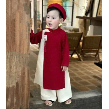 Áo dài bé trai chất nhung, khánh tua, thêu chữ xịn xò - Tết 2.026 giá 122.000₫ 2 Áo dài bé trai chất nhung, khánh tua, thêu chữ xịn xò - Tết 2.026 giá 122.000₫ 2