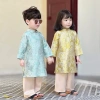 Áo Dài Bé Trai Fbaby Gấm Họa Tiết Cao Cấp - Mặc Tết chỉ 365.000₫ 2