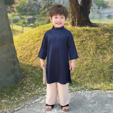 Áo Dài Bé Trai FBaby Tết 2.026 Vải Không Nhăn Cao Cấp, Mềm Mại, An Toàn, Giá 295.000