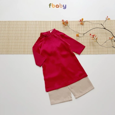 Áo Dài Bé Trai FBaby Tết 2.026 Vải Không Nhăn Cao Cấp, Mềm Mại, An Toàn, Giá 295.000
