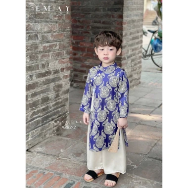 Áo dài bé trai gấm Thọ phối dây ngọc Như Ý – Thiết kế lễ Tết, chụp hình, Trung Thu, giá ưu đãi 169k 10 Áo dài bé trai gấm Thọ phối dây ngọc Như Ý – Thiết kế lễ Tết, chụp hình, Trung Thu, giá ưu đãi 169k 10