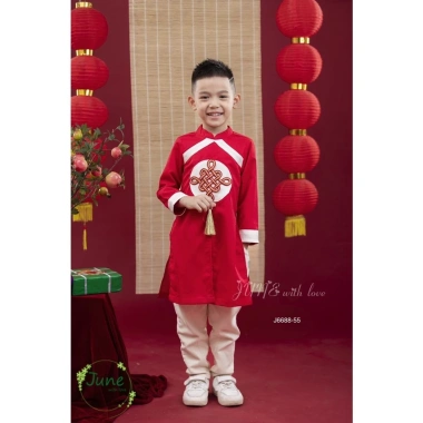 Áo Dài Bé Trai June With Love 10-30kg J6.688 J9.048 J7.171 - Nhẹ, giảm còn 325k