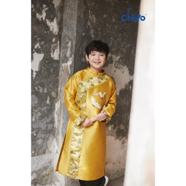 Áo dài bé trai Tết Chippo dáng cách tân mẫu mới, phù hợp 7‑16 tuổi 22‑60kg - Giá ưu đãi 265.000₫ 4