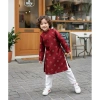 Áo dài bé trai Tết gấm Tô Châu set cách tân, bao gồm quần, giá 290.000₫ 3