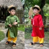 Áo dài bé trai Tết nguyên đán truyền thống Cậu Ba 170k, phù hợp lễ hội, Trung thu 3
