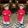 Áo dài bé trai Tết nguyên đán truyền thống Cậu Ba 170k, phù hợp lễ hội, Trung thu 4
