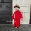 Áo dài bé trai Tết nguyên đán truyền thống Cậu Ba 170k, phù hợp lễ hội, Trung thu 6