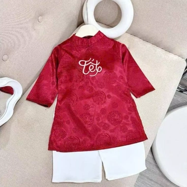 Áo Dài Bé Trai Thêu Ngựa Tết 2.026 - Thiết Kế Cách Tân Mới Nhất Giá 64.800 VND 8 Áo Dài Bé Trai Thêu Ngựa Tết 2.026 - Thiết Kế Cách Tân Mới Nhất Giá 64.800 VND 8