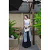 Áo Dài Cách Tân 3 Tà Tơ Ép Nhung - Thiết Kế AU.Design Cột Nơ Eo, Phong Cách Đường Phố, Giá 241.500₫ (Giảm Từ 311.535₫) 5