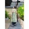 Áo Dài Cách Tân 3 Tà Tơ Ép Nhung - Thiết Kế AU.Design Cột Nơ Eo, Phong Cách Đường Phố, Giá 241.500₫ (Giảm Từ 311.535₫) 7