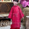 Áo Dài Cách Tân Bé Gái Đỏ BaBoo Kids - Thêu Chim Hạc, Chỉ 209.000