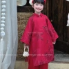 Áo Dài Cách Tân Bé Gái Đỏ BaBoo Kids - Thêu Chim Hạc, Chỉ 209.000 6